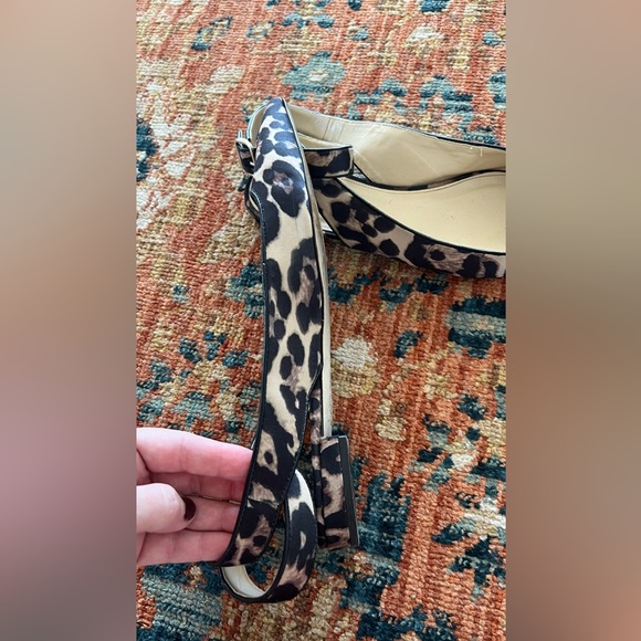 Satin Léopard Print JCrew J.Crew Pointed Toe Ballet Flats - Picture 4 of 6